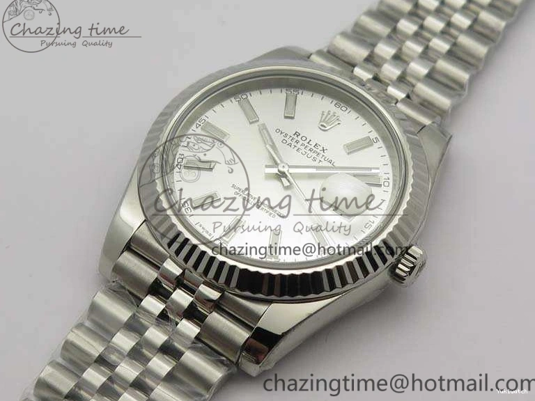 Noob Stick DateJust SS 1:1 Markers Best Bracelet Silver Jubilee A3235 On Edition 228238 Dial 1225